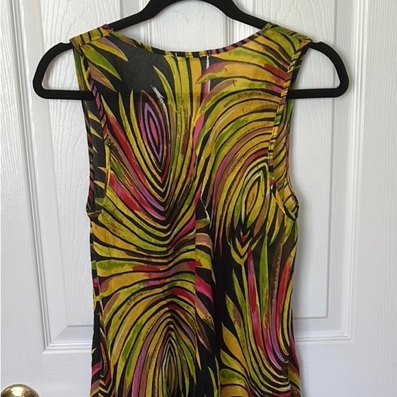 Coco Cabana Colorful Design Lightweight Resort Beach Pool Dress Cover Up Sz M - Picture 11 of 11